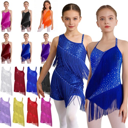 Girls sequins tassel hem - girls,