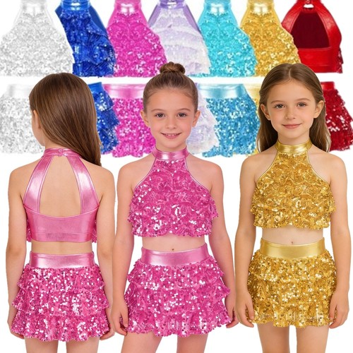 Girl sequin dance costume - girl,