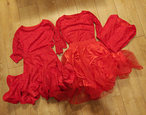 Girls red ballroom - ballroom/latin, dance