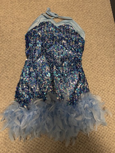 Blue sequin jazz dance - sequin,