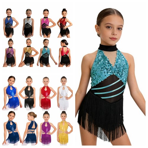 Girls sequin halter dance - uk,