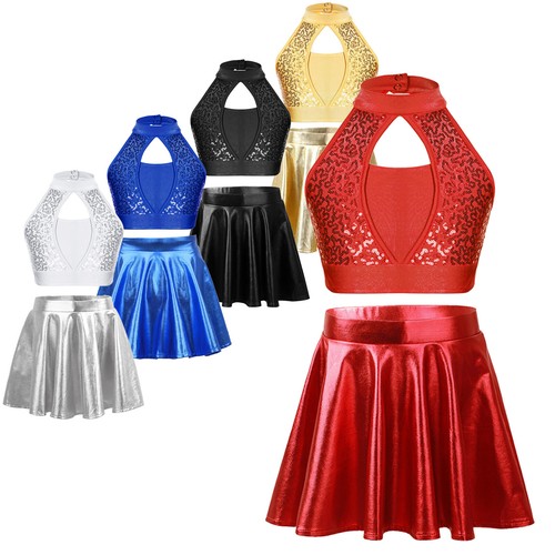 Girls crop top - girls, skirt