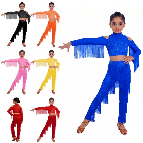 Kids girls rhinestones latin - kids,