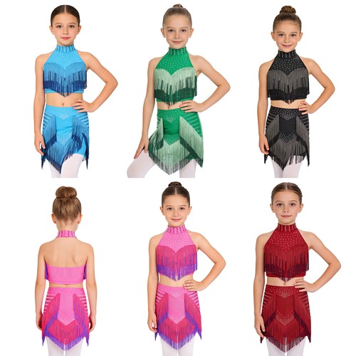Girls outfit tassel sets - uk,