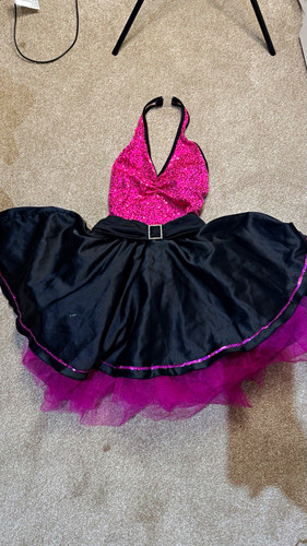 Pink black halter - pink,