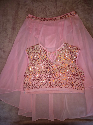 Pink sequin sleeveless dance - pink,