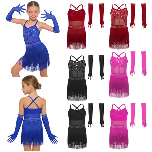 Kids girls latin dance outfit - kids,