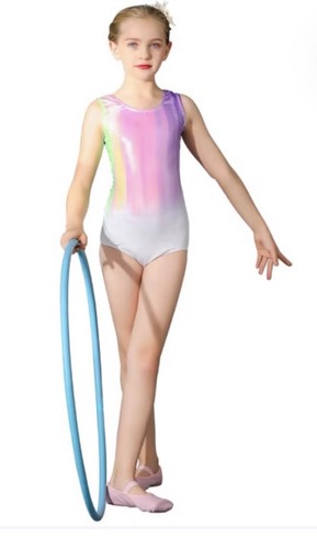 Girls pink gymnastics - gymnastics, leotard