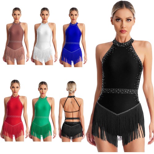 Women sequins tassel leotard - women,