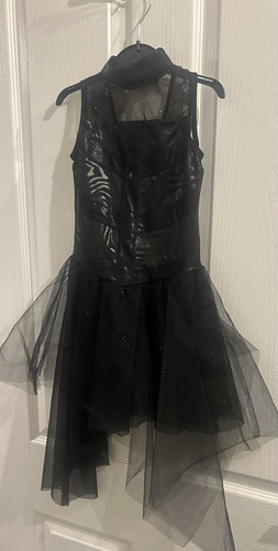 Girls black dance costume - girls,