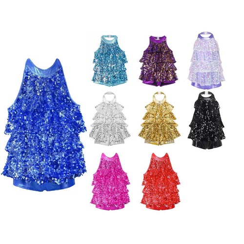 Girls sequins halter - girls, jazz